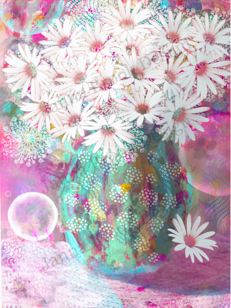 Daisies in a vase
